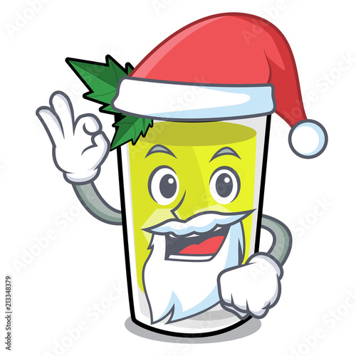 Santa mint julep mascot cartoon
