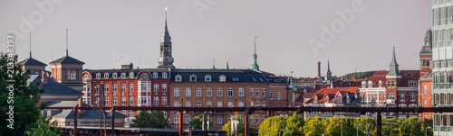 Obraz na płótnie Aalborg cityscape panorama, Denmark w salonie