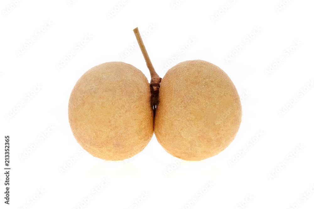Longan clos-up on white background. Longan clos-up on white background.