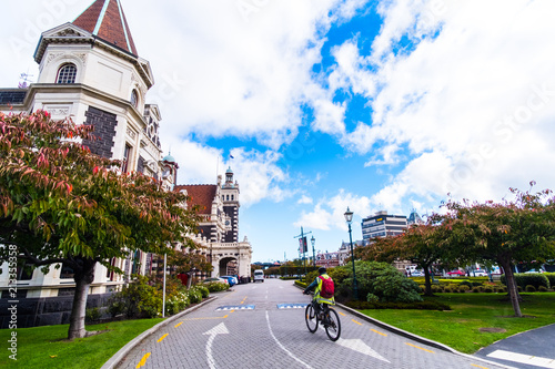 Dunedin railway station, Dunedin, New Zealand. photo