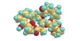 Azithromycin molecular structure isolated on white