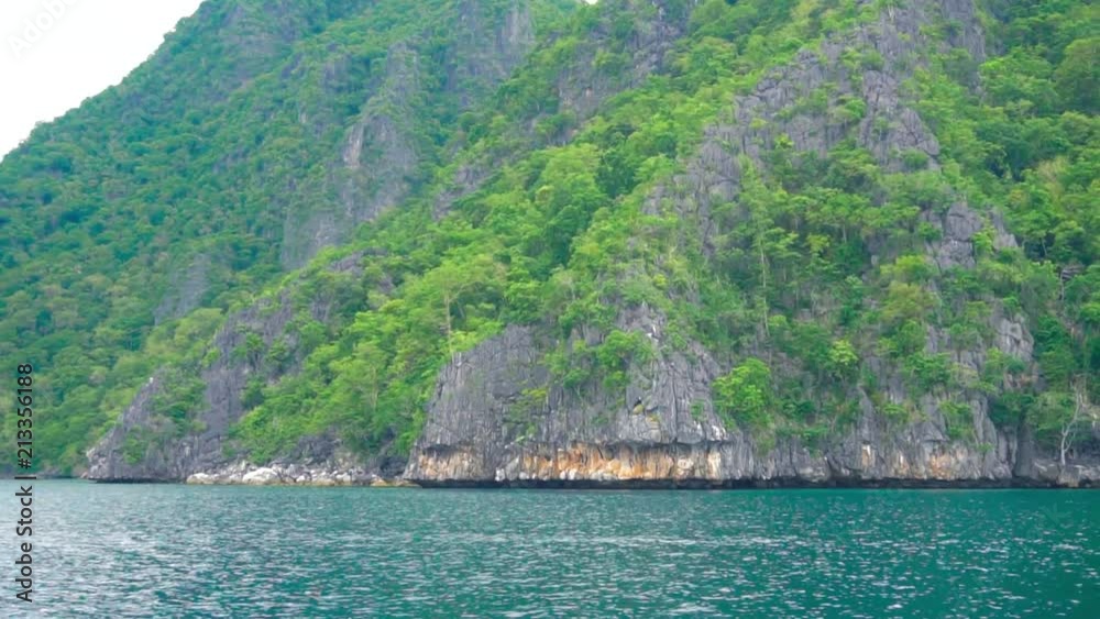 Island view from a boat Island view from a boat