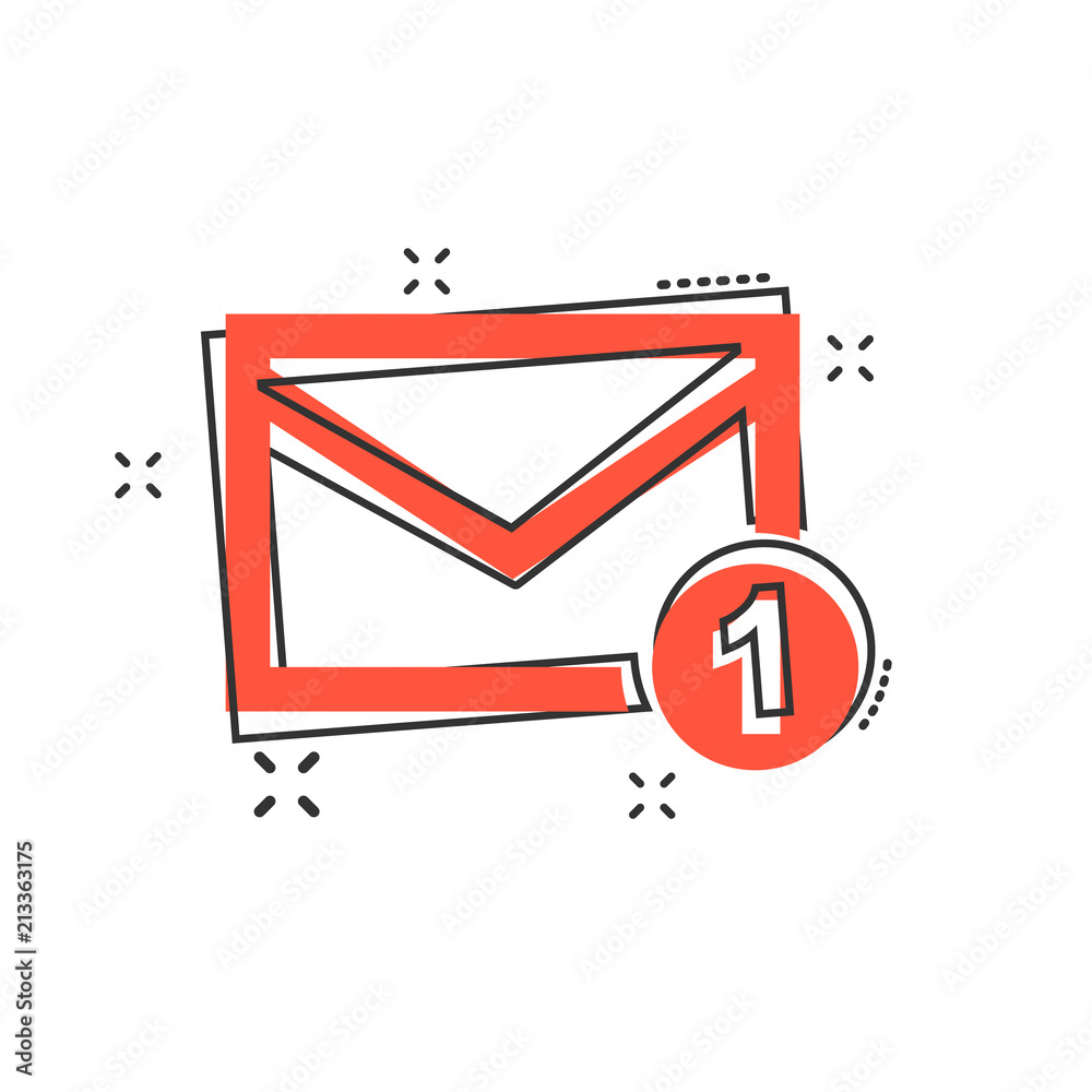 Letter in Envelope Icon Cartoon Stock Illustration - Illustration