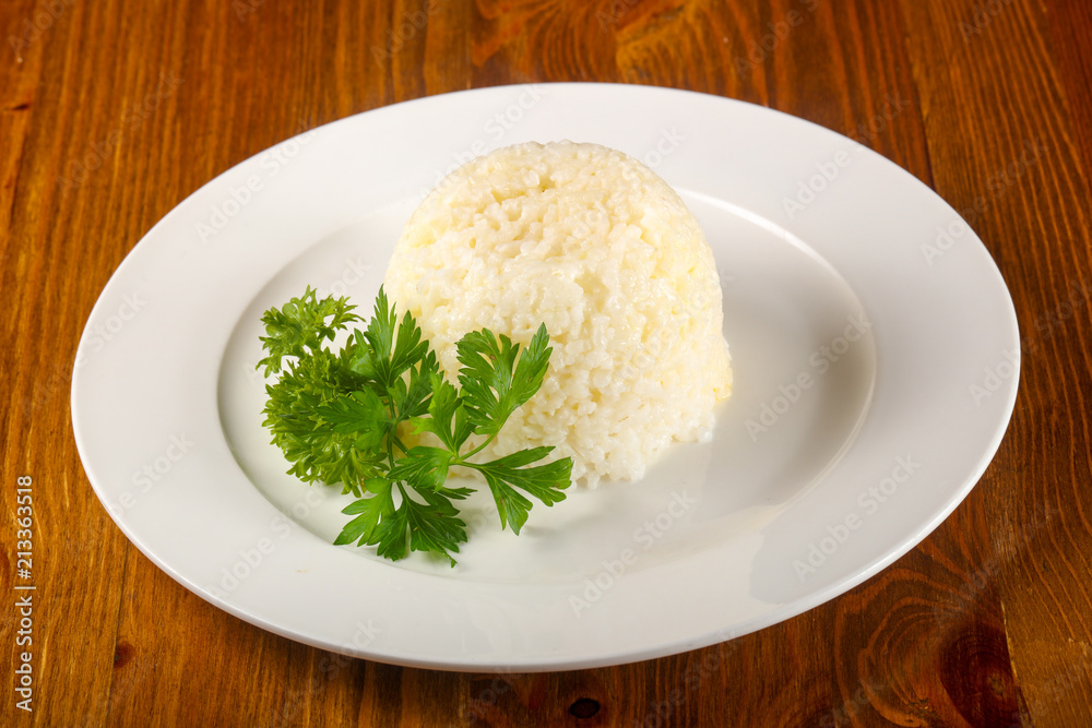 Steamed rice