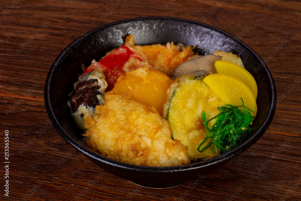 Vegan vegetable tempura