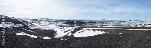 Panorama picture of moutain in Iceland