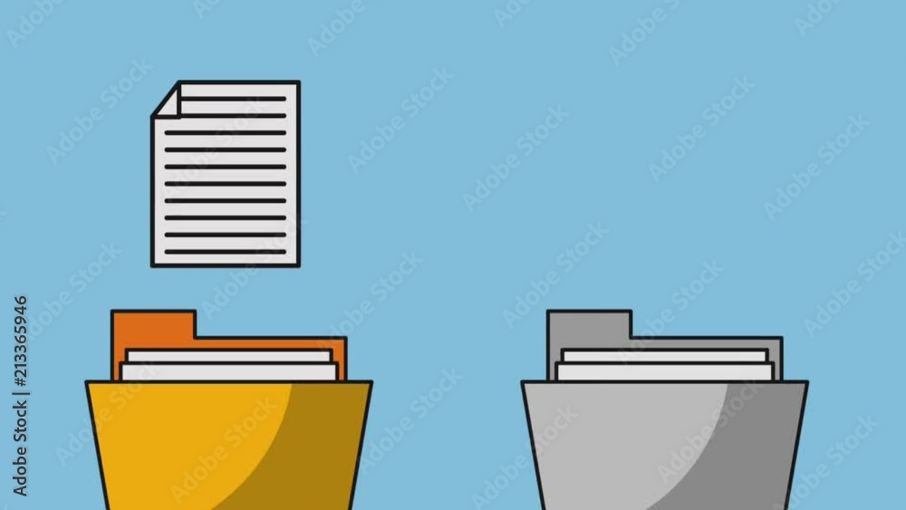 Foder copy information to other folder High definition animation colorful scenes