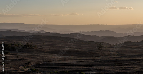   thiopien - Sonnenuntergang in Lalibela