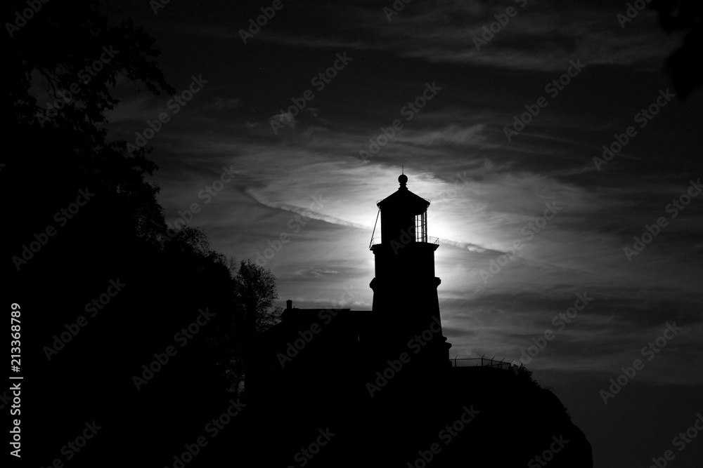 Moonlight on Split Rock Lighthouse