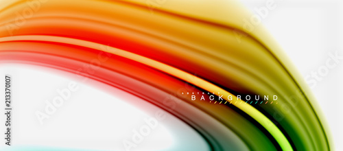 Rainbow fluid colors abstract background twisted liquid design, colorful marble or plastic wavy texture backdrop, multicolored template for business or technology presentation or web brochure cover