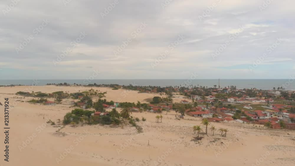 Aerial view of sand dunes near Natal, Brazil Aerial view of sand dunes near Natal, Brazil