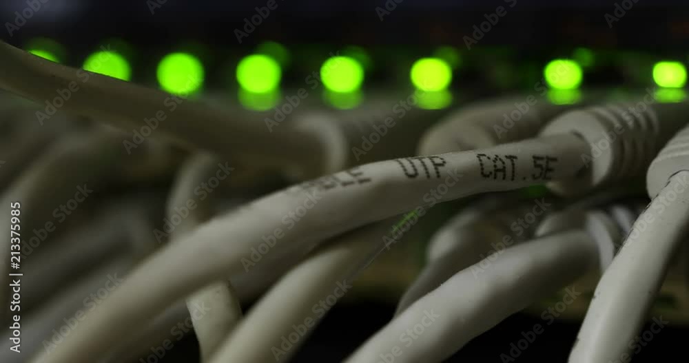 Vidéo Stock Details of a storage array in a modern data center with lot ...