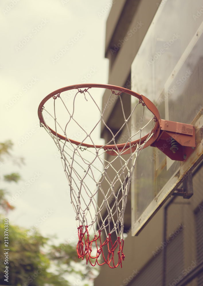 basketball hoop in the outdoor
