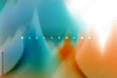 Holographic paint explosion design, fluid colors flow, colorful storm. Liquid mixing colours motion concept, trendy abstract background layout template for business presentation, app wallpaper banner