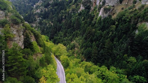 Peloponnese mountains aerial view, Greece