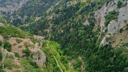 Peloponnese mountains aerial view, Greece