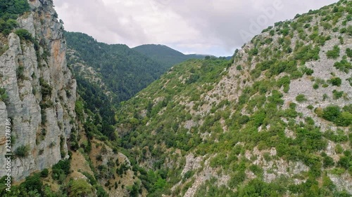 Peloponnese mountains aerial view, Greece