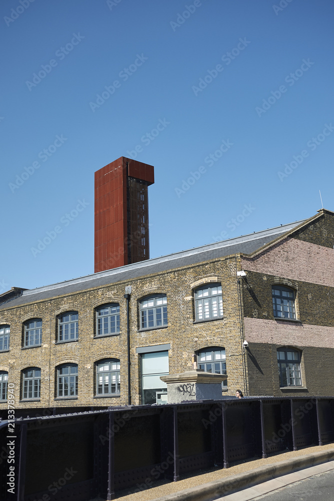 London, United Kingdom - June 25, 2018 : Modern buiding in Hackney Wick