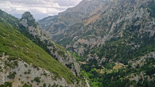 Peloponnese mountains aerial view, Greece