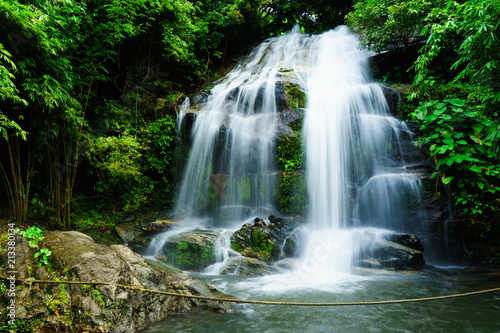 SAIKU waterfall in national park  it is beautiful at southern, Thailand © sanya
