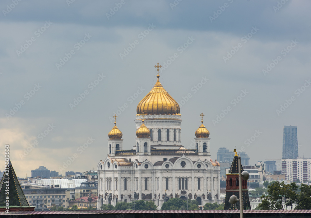 architecture, monastery, Church, domes, crosses, temple, interior, walls, old, ancient,