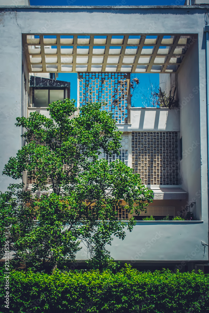 Obraz premium Interesting apartment building facade