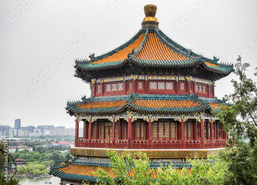 The Tower of the Fragance of the Buddha at the Summer Palace, Beijing, China