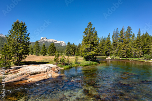 The Tuolumne River in Tuolumne Meadows, Yosemite National Park, California. photo