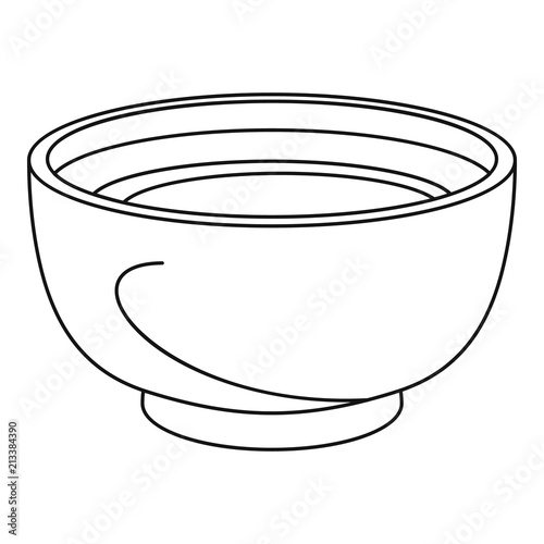 Spinach soup icon. Outline illustration of spinach soup vector icon for web design isolated on white background