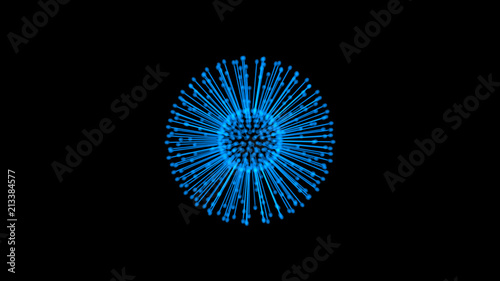 3d rendering of Abstract blue background