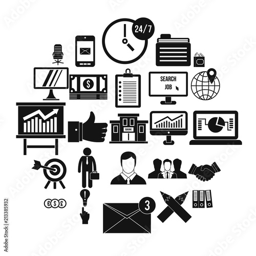 Cashbox icons set. Simple set of 25 cashbox vector icons for web isolated on white background