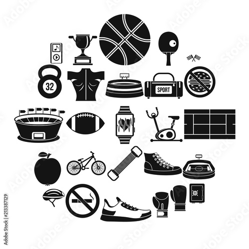 Affray icons set. Simple set of 25 affray vector icons for web isolated on white background