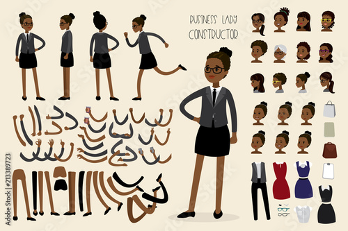 African american businesswoman constructor