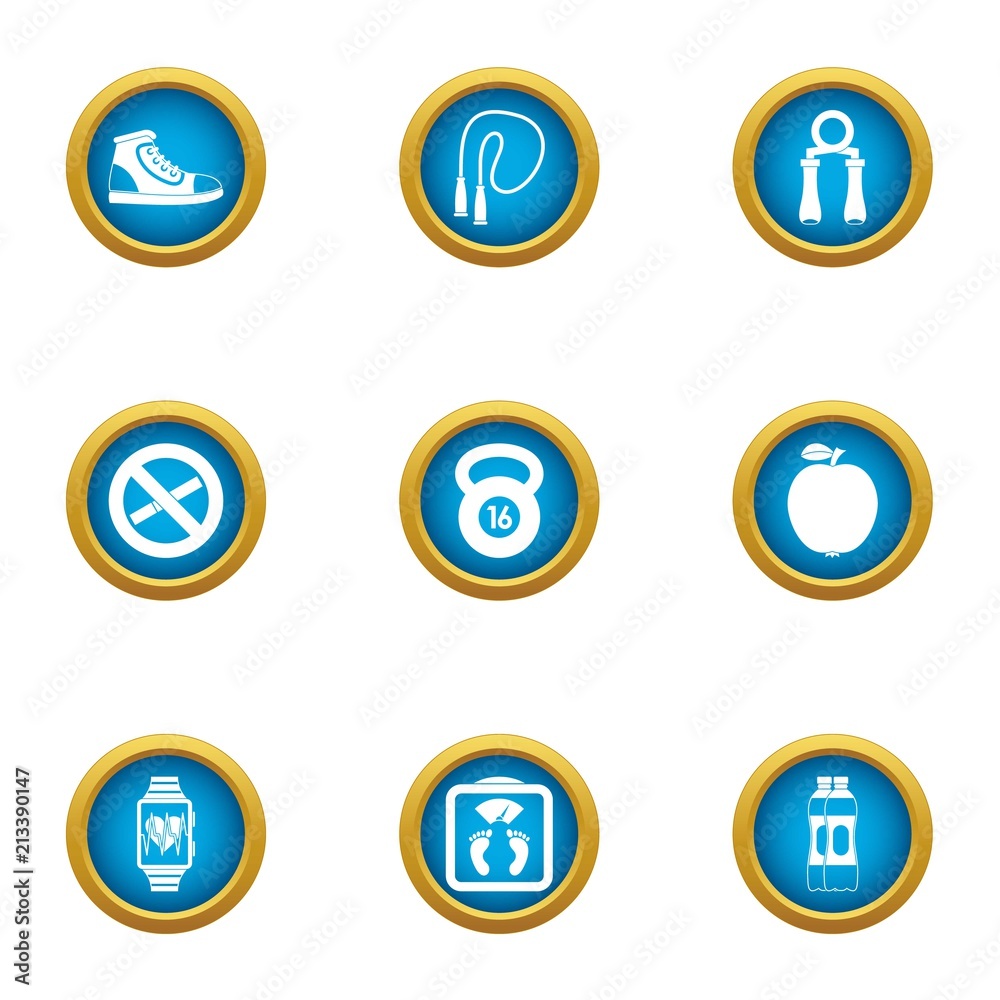 Monitor icons set. Flat set of 9 monitor vector icons for web isolated on white background Monitor icons set. Flat set of 9 monitor vector icons for web isolated on white background
