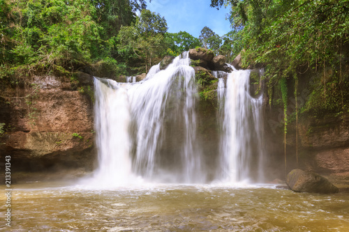 Fototapeta Naklejka Na Ścianę i Meble -  Haew suwat waterfall, khao yai national park, Thailand