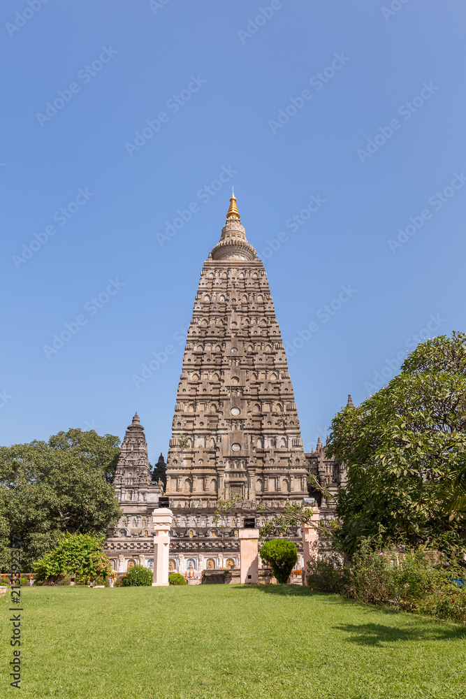 Mahabodhi temple, bodh gaya, India. The site where Gautam Buddha attained enlightenment.