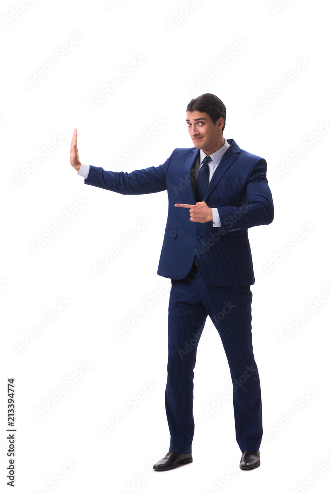Young businessman isolated on white background Young businessman isolated on white background