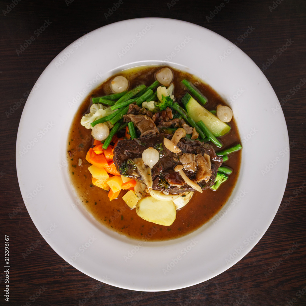 Slow Cooked Beef with Winter Vegetables Slow Cooked Beef with Winter Vegetables