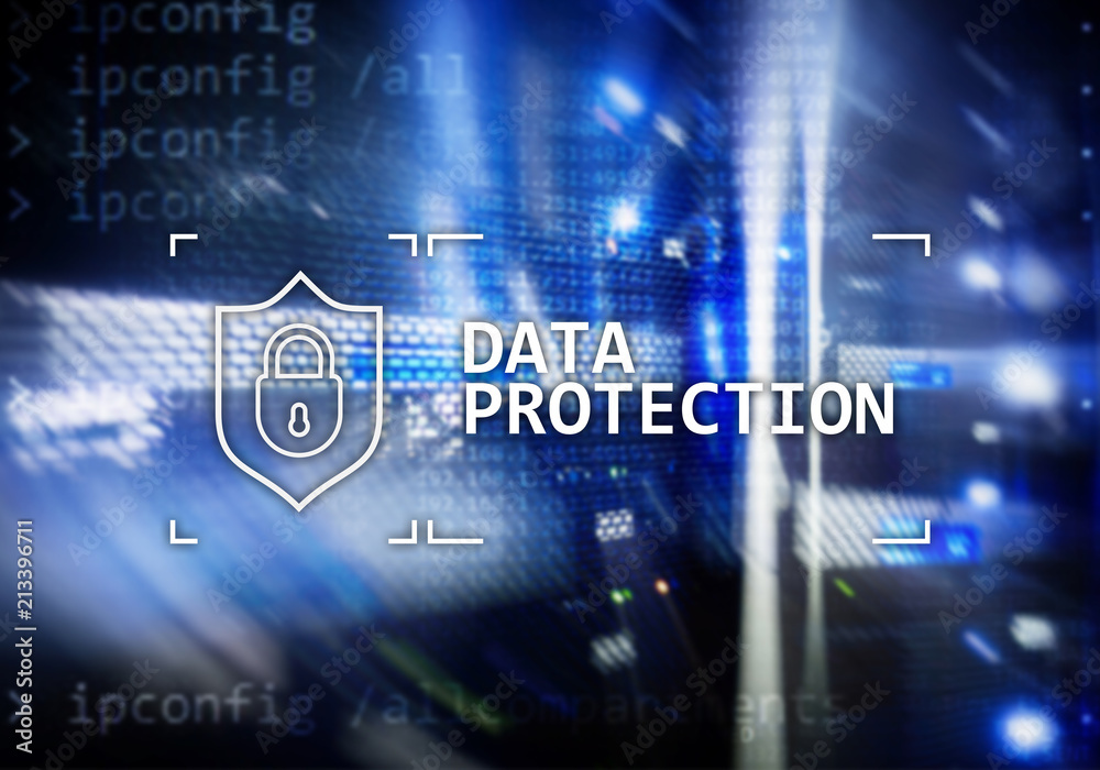 Data protection, Cyber security, information privacy. Internet and technology concept. Server room background. Data protection, Cyber security, information privacy. Internet and technology concept. Server room background.