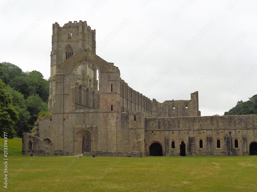 an old church ruin in England an old church ruin in England