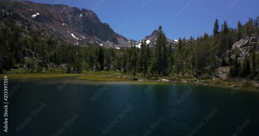 The scenic area surrounding the town of Mammoth Lakes, California on a hike toward Skelton Lake.
