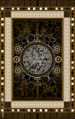 Graphical illustration of a Tarot card 1