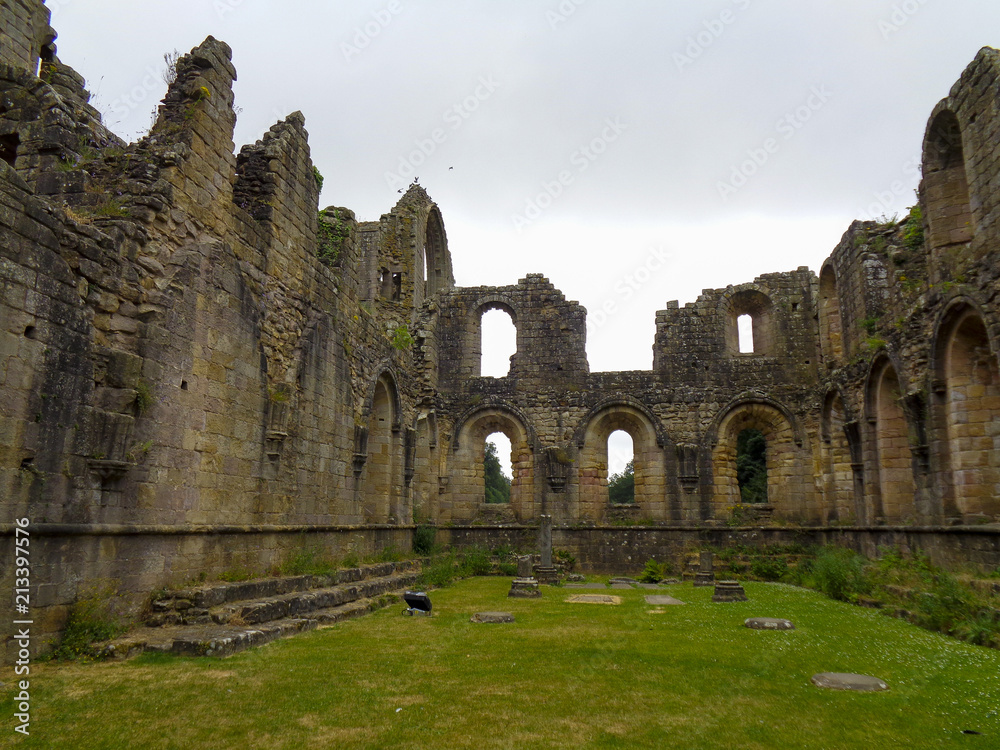 an old church ruin in England