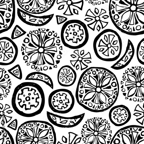 Pattern of decorative abstract elements