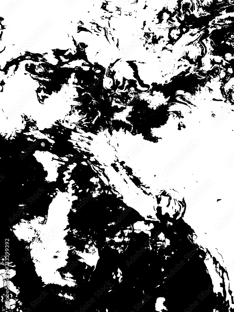 Obraz premium Black and white liquid texture.Grunge Vector Background.
