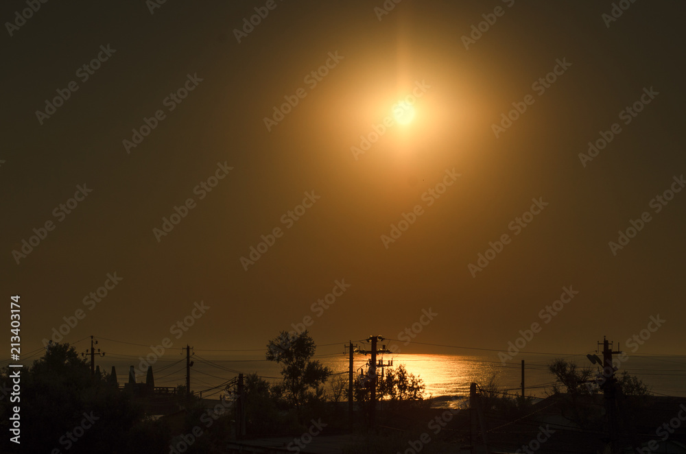 sunset by the sea sunset by the sea