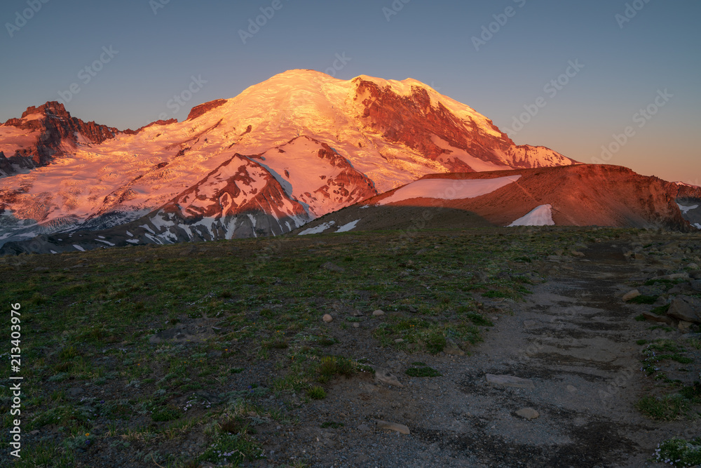 Sunrise At Mt Rainier