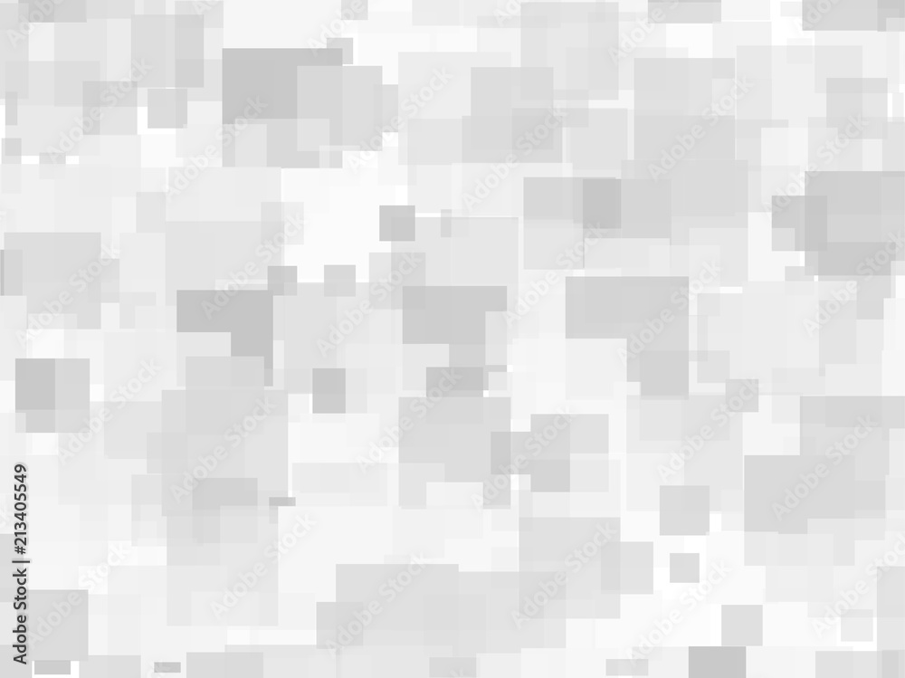 Geometric pattern with squares of different scale. Different shades of gray with transparency and overlap. Vector illustration Geometric pattern with squares of different scale. Different shades of gray with transparency and overlap. Vector illustration