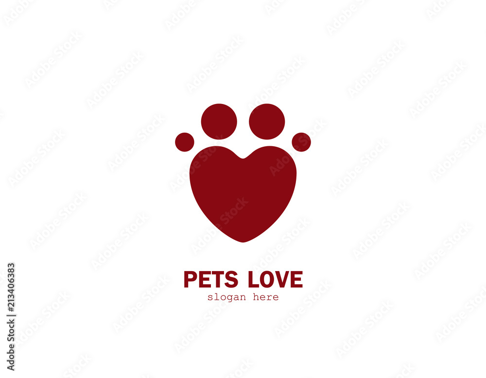 Pet love logo Pet love logo