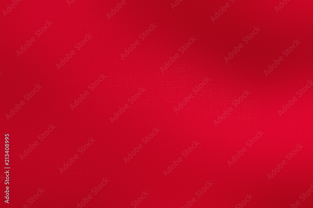 Red soft fabric texture with waves Red soft fabric texture with waves